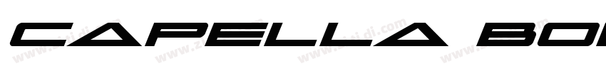 Capella Bold Italic 字体转换
